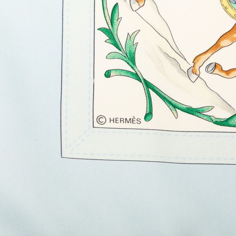 Hermes Carre 90 Costumes Civils Actuels Modern Citizen Scarf Multicolor Silk — view 6