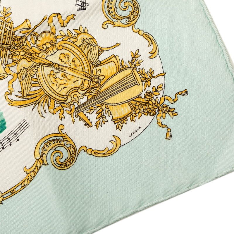 Hermes Carre 45 Chansons de France French Song Scarf Multicolor Silk — view 5