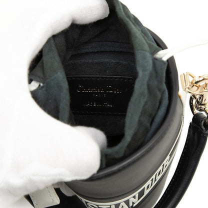 Dior Vibe Micro Bucket Mini Shoulder Bag 2-Way Navy White Leather Suede — view 5