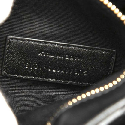 Saint Laurent YSL Logo Loulou Toy Crossbody Shoulder Bag Black Leather — view 6