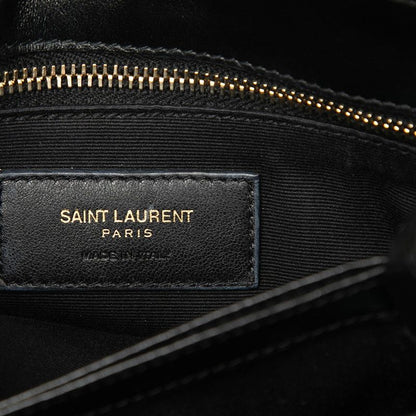 Saint Laurent YSL Logo Loulou Toy Crossbody Shoulder Bag Black Leather — view 5