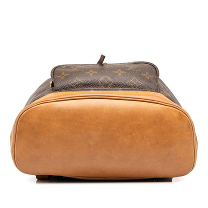 Louis Vuitton Monogram Montsouris MM Backpack Brown Leather — view 3