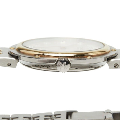 Hermes Clipper Watch White Silver Gold Stainless Steel — view 3