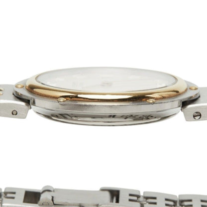 Hermes Clipper Watch White Silver Gold Stainless Steel — view 4