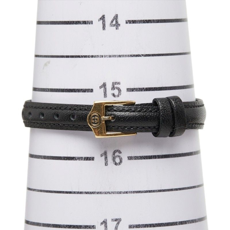 Gucci Watch Black Gold Stainless Steel Leather — view 7
