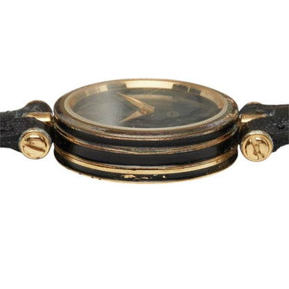 Gucci Watch Black Gold Stainless Steel Leather — view 4