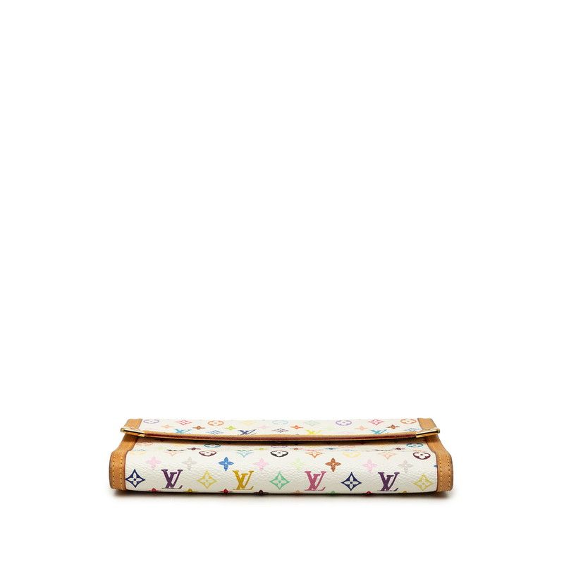 Louis Vuitton Monogram Multicolor Porte Tresor International Trifold Wallet — view 3