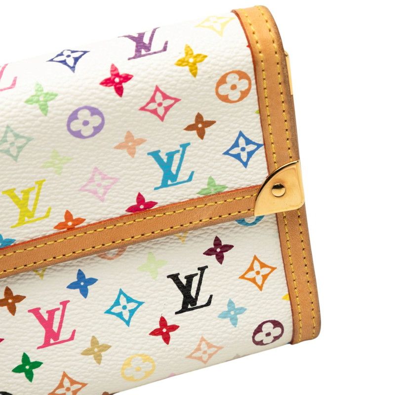 Louis Vuitton Monogram Multicolor Porte Tresor International Trifold Wallet — view 7