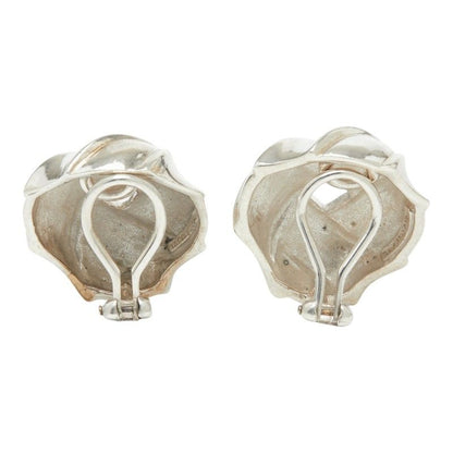 Tiffany & Co Ribbon Knot Earrings Silver — view 2