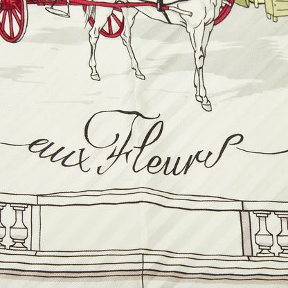 Hermes Carre 90 Quai Aux Fleurs Flower Blooming Coastal Street Scarf Large — view 3