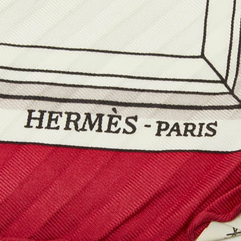 Hermes Carre 90 Quai Aux Fleurs Flower Blooming Coastal Street Scarf Large — view 4