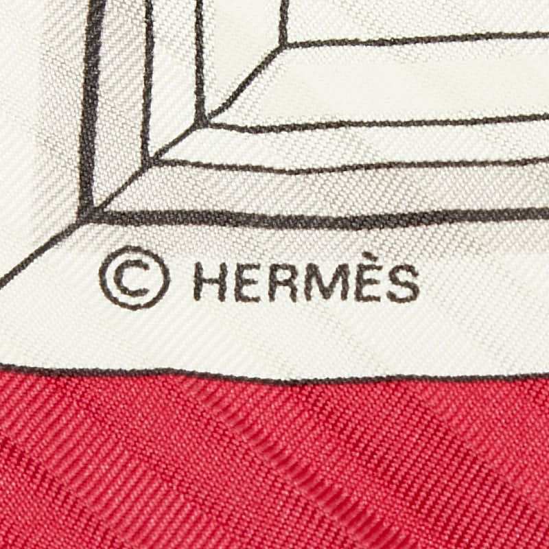 Hermes Carre 90 Quai Aux Fleurs Flower Blooming Coastal Street Scarf Large — view 2