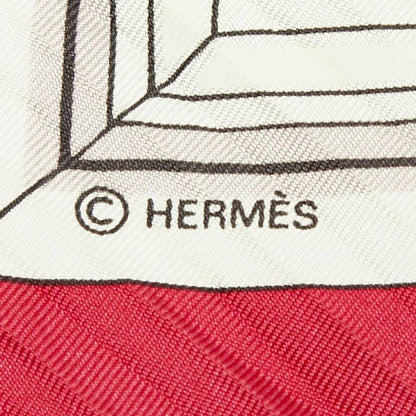 Hermes Carre 90 Quai Aux Fleurs Flower Blooming Coastal Street Scarf Large — view 2