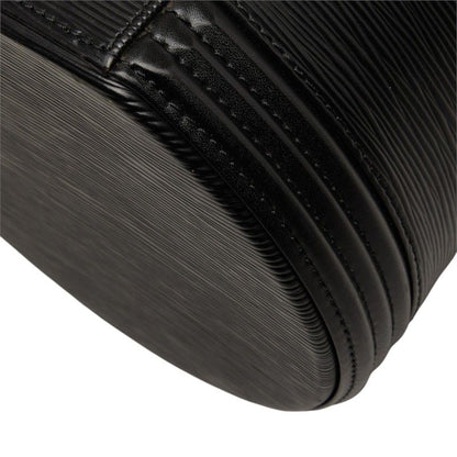 Louis Vuitton Epi Cannes Handbag Vanity Bag Top Handle Noir Black Leather — view 7