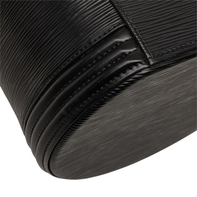 Louis Vuitton Epi Cannes Handbag Vanity Bag Top Handle Noir Black Leather — view 8
