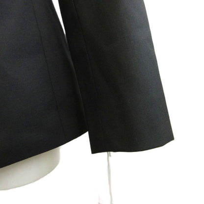 Dior Uniform Uniforme Wool Peak Lapel Tailored Jacket Black CD Logo Button 38 — view 6