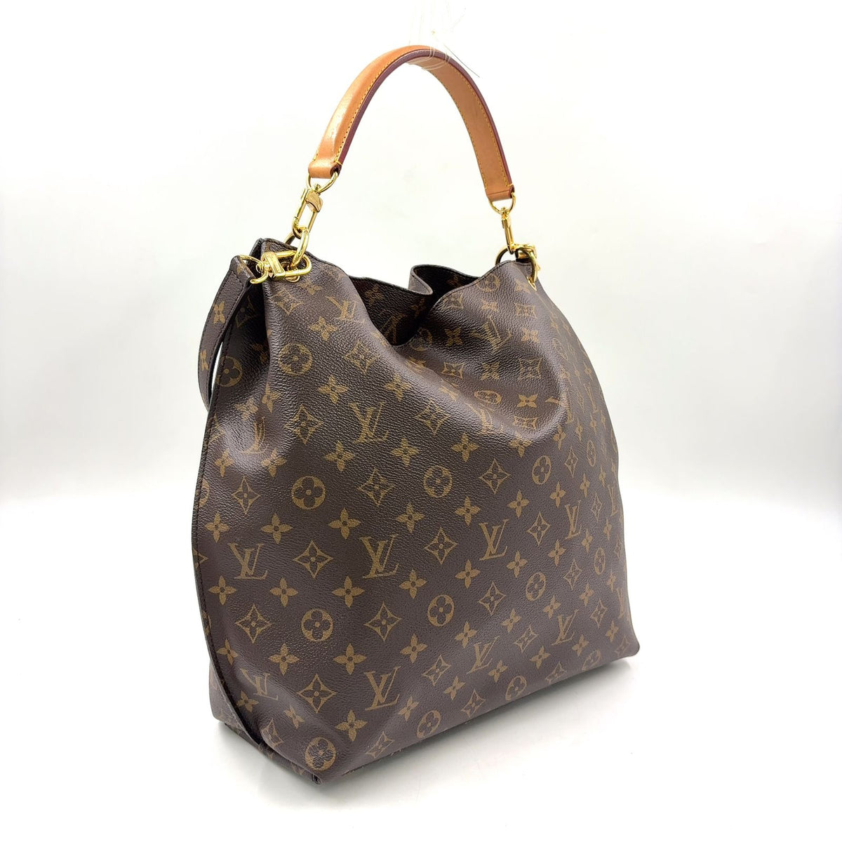 Louis Vuitton Metis Monogram Leather Brown Light Handbag Gold — view 2