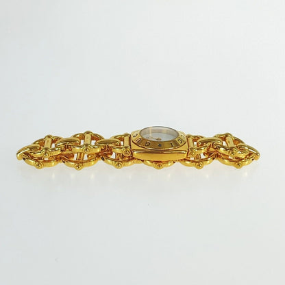 Gucci Vintage Gold White Metal Watch — view 5