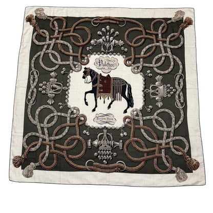 Hermes Carre Geant 140 Palefroi Casisir Shawl Horse Scarf