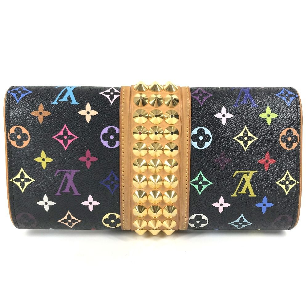 Louis Vuitton Second Bag Pochette Courtney Monogram Multicolor Canvas Noir Black — view 2