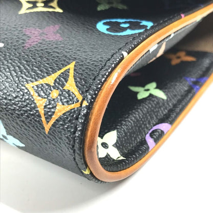 Louis Vuitton Second Bag Pochette Courtney Monogram Multicolor Canvas Noir Black — view 6