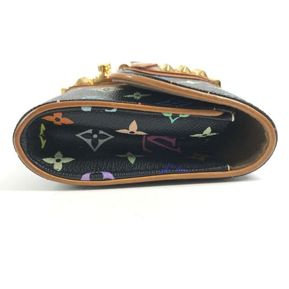 Louis Vuitton Second Bag Pochette Courtney Monogram Multicolor Canvas Noir Black — view 4