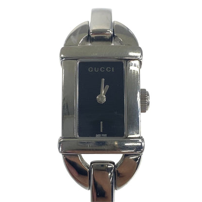 Gucci Vintage Silver Black Stainless Steel Watch