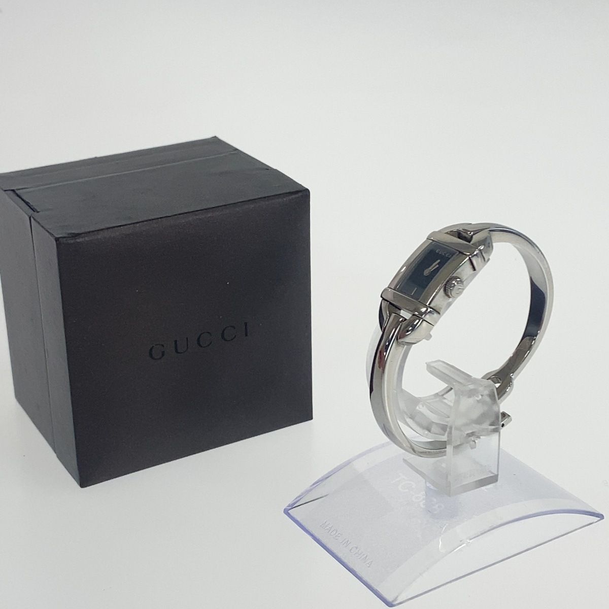 Gucci Vintage Silver Black Stainless Steel Watch — view 3