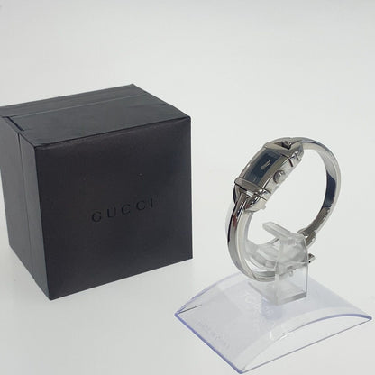 Gucci Vintage Silver Black Stainless Steel Watch — view 3