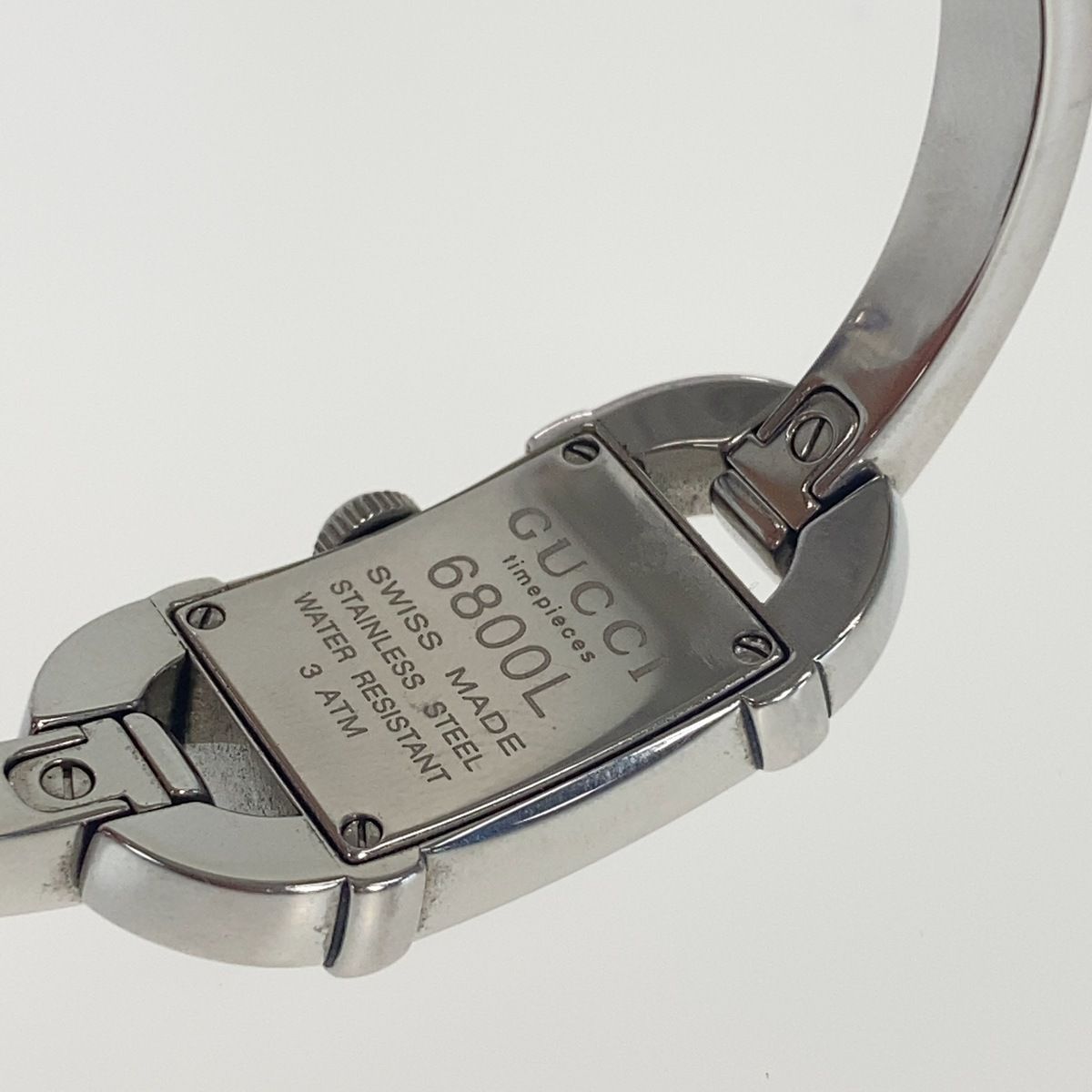 Gucci Vintage Silver Black Stainless Steel Watch — view 6