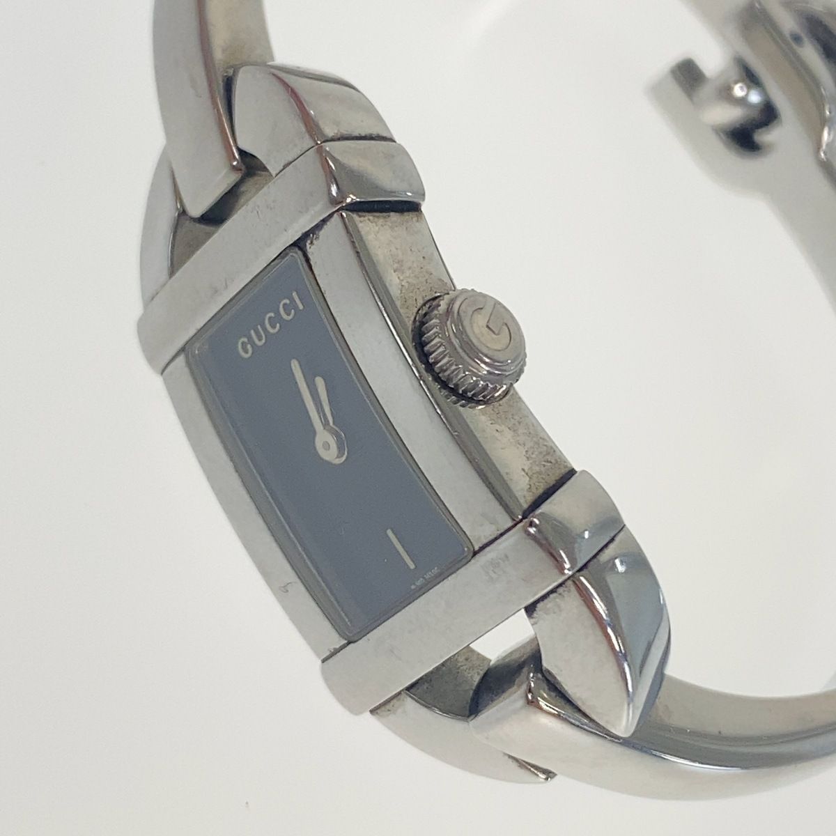 Gucci Vintage Silver Black Stainless Steel Watch — view 8