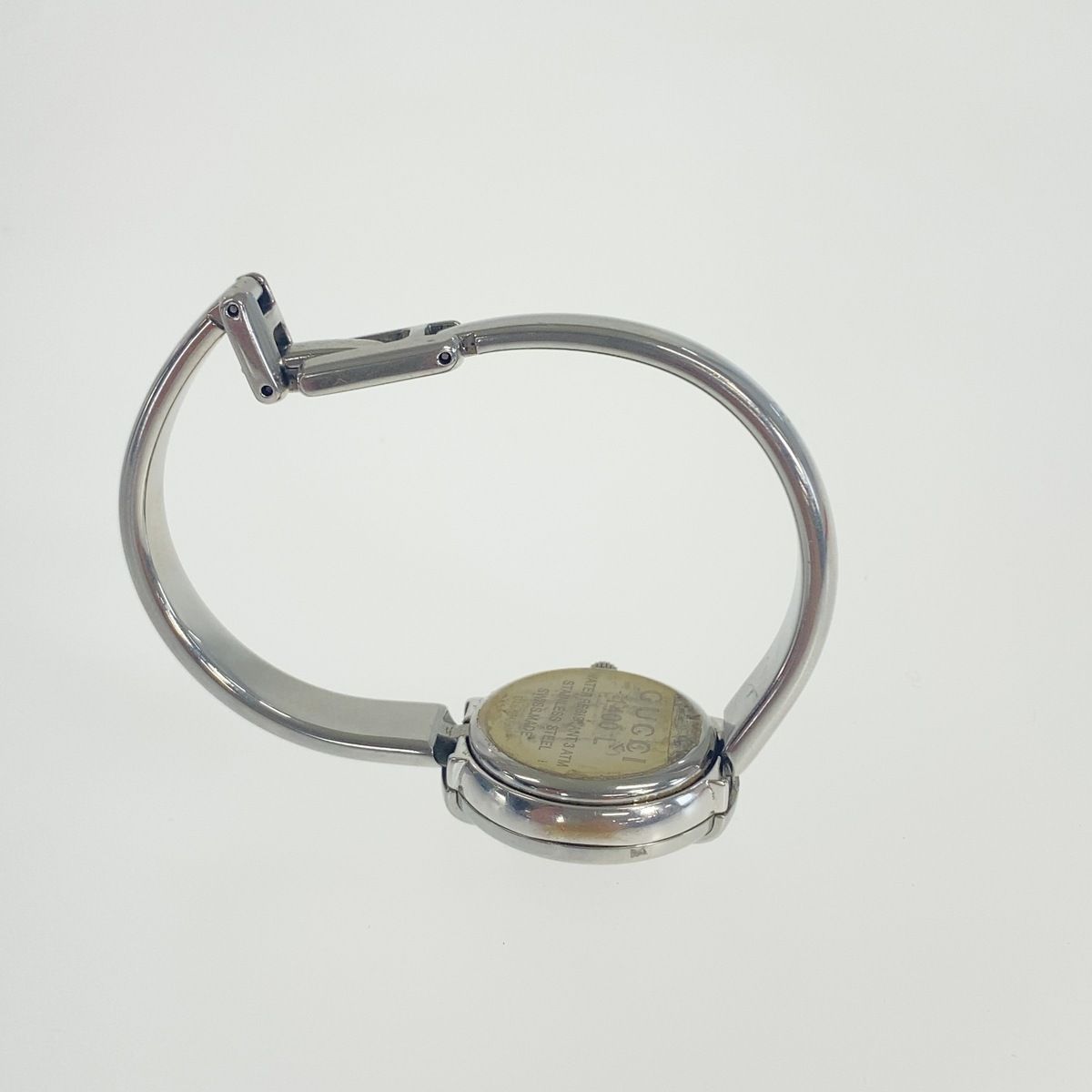 Gucci Vintage Silver Black Metal Watch — view 5