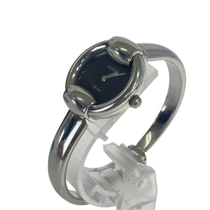Gucci Vintage Silver Black Metal Watch — view 2
