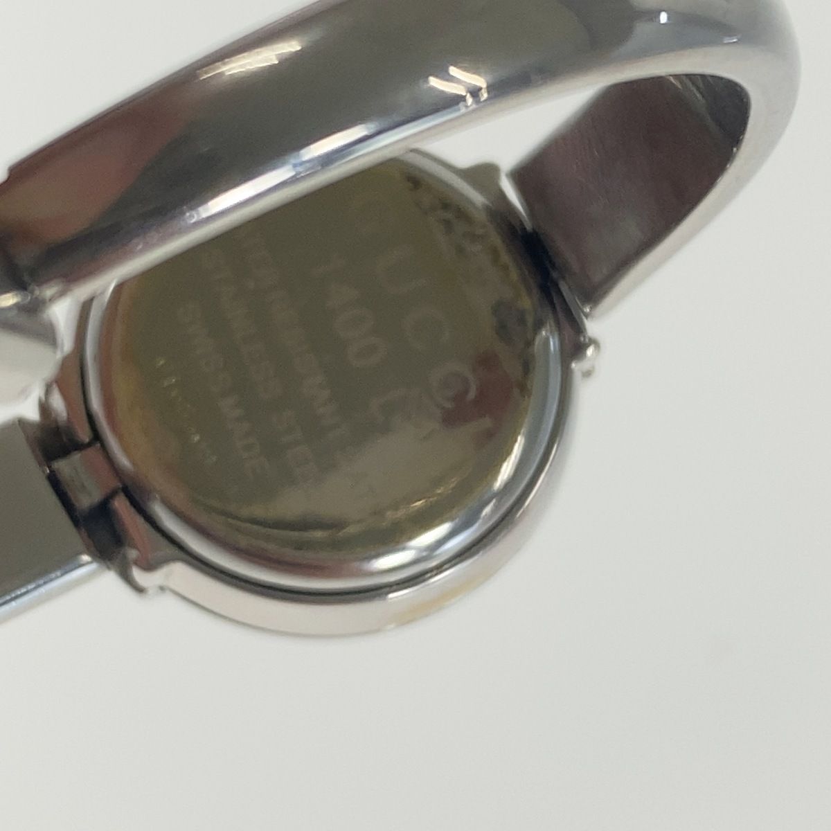 Gucci Vintage Silver Black Metal Watch — view 6