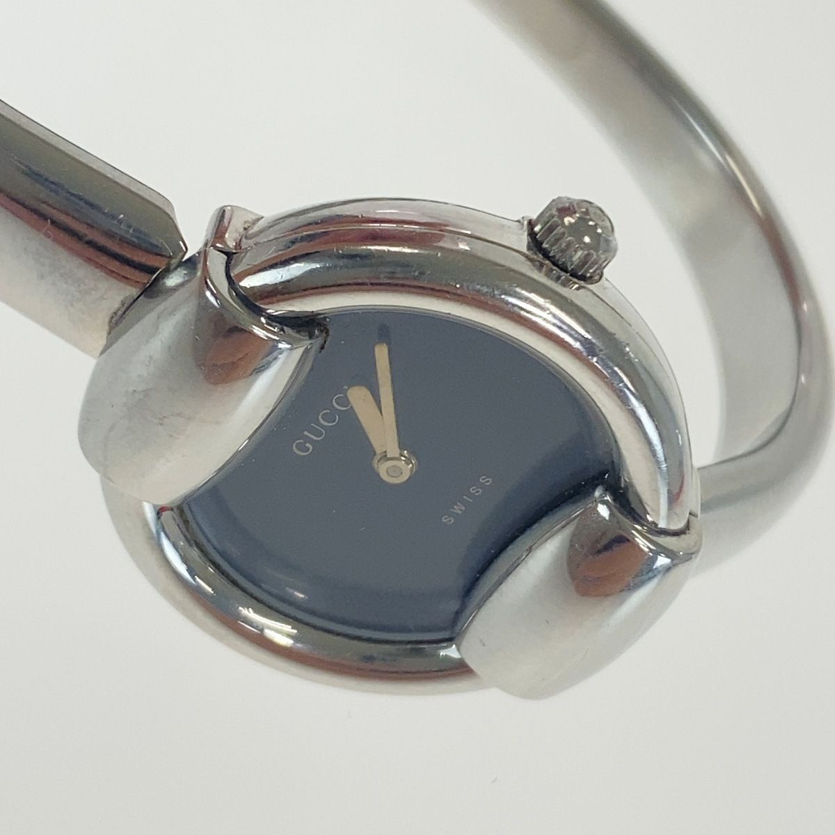 Gucci Vintage Silver Black Metal Watch — view 7