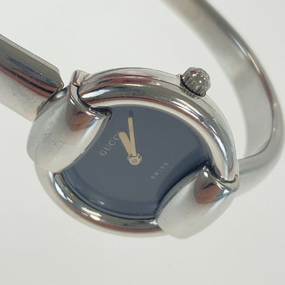 Gucci Vintage Silver Black Metal Watch — view 7