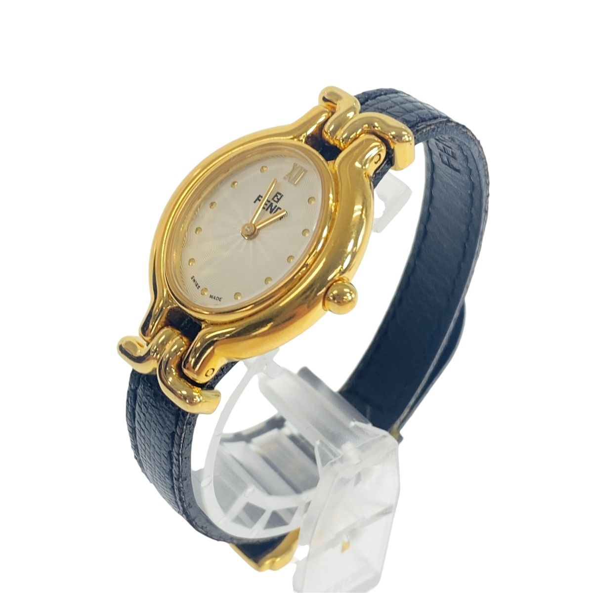 Fendi Vintage Change Strap Black Brown Blue Watch — view 2