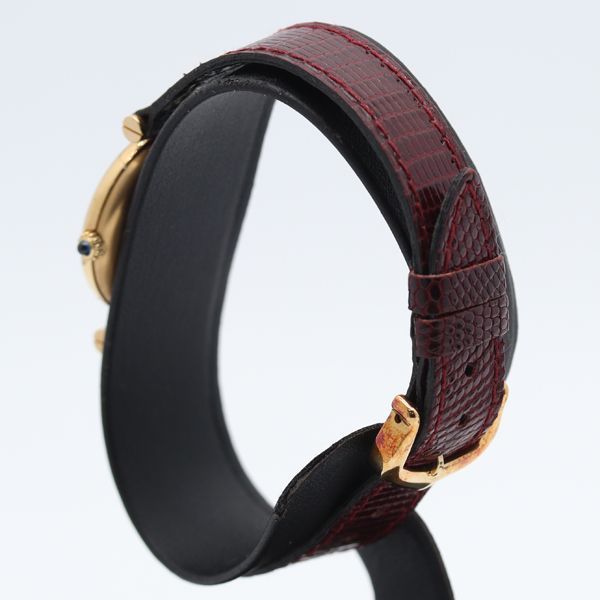 Cartier Must Vendome SM 18 Bordeaux Dial Watch — view 3