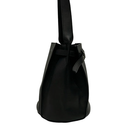 Celine Shoulder Bag Big Bucket with Long Strap Black Leather — view 2