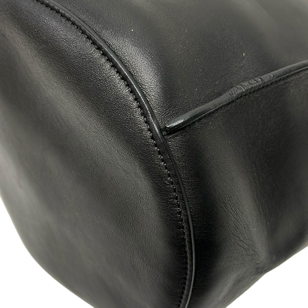 Celine Shoulder Bag Big Bucket with Long Strap Black Leather — view 6