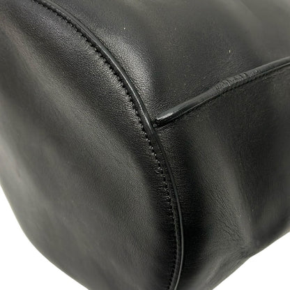 Celine Shoulder Bag Big Bucket with Long Strap Black Leather — view 6