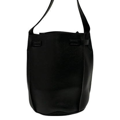 Celine Shoulder Bag Big Bucket with Long Strap Black Leather — view 3
