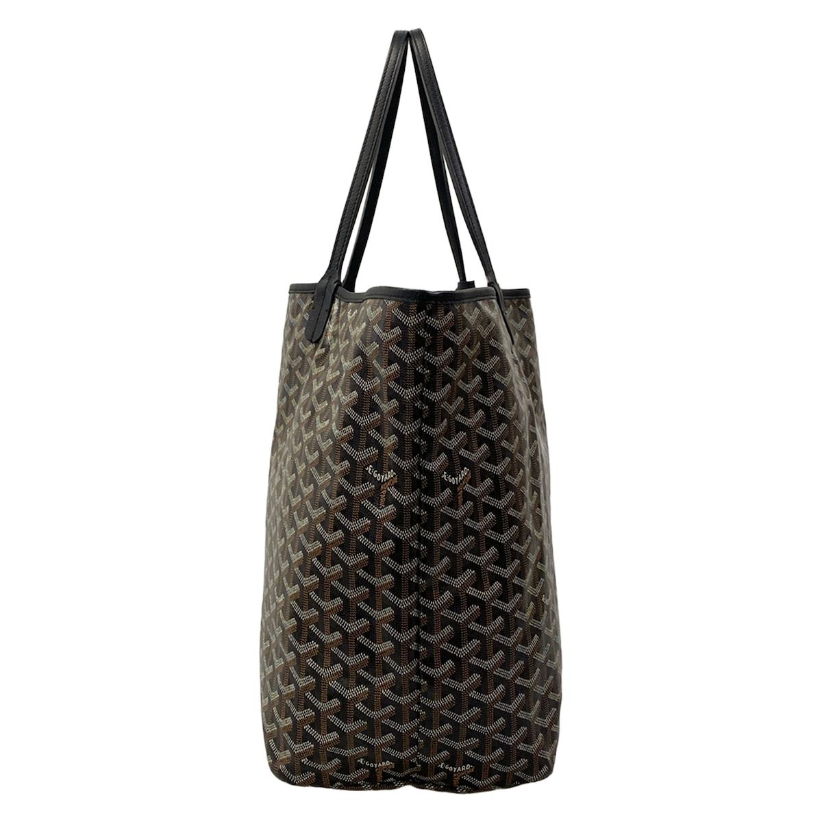 Goyard Tote Bag Saint Louis GM Black Leather — view 4