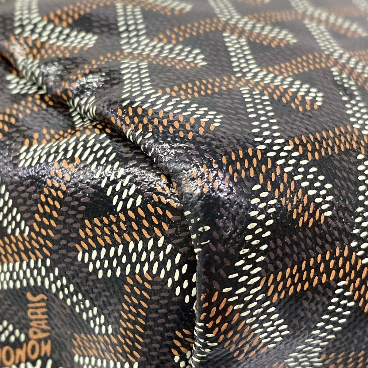 Goyard Tote Bag Saint Louis GM Black Leather — view 8