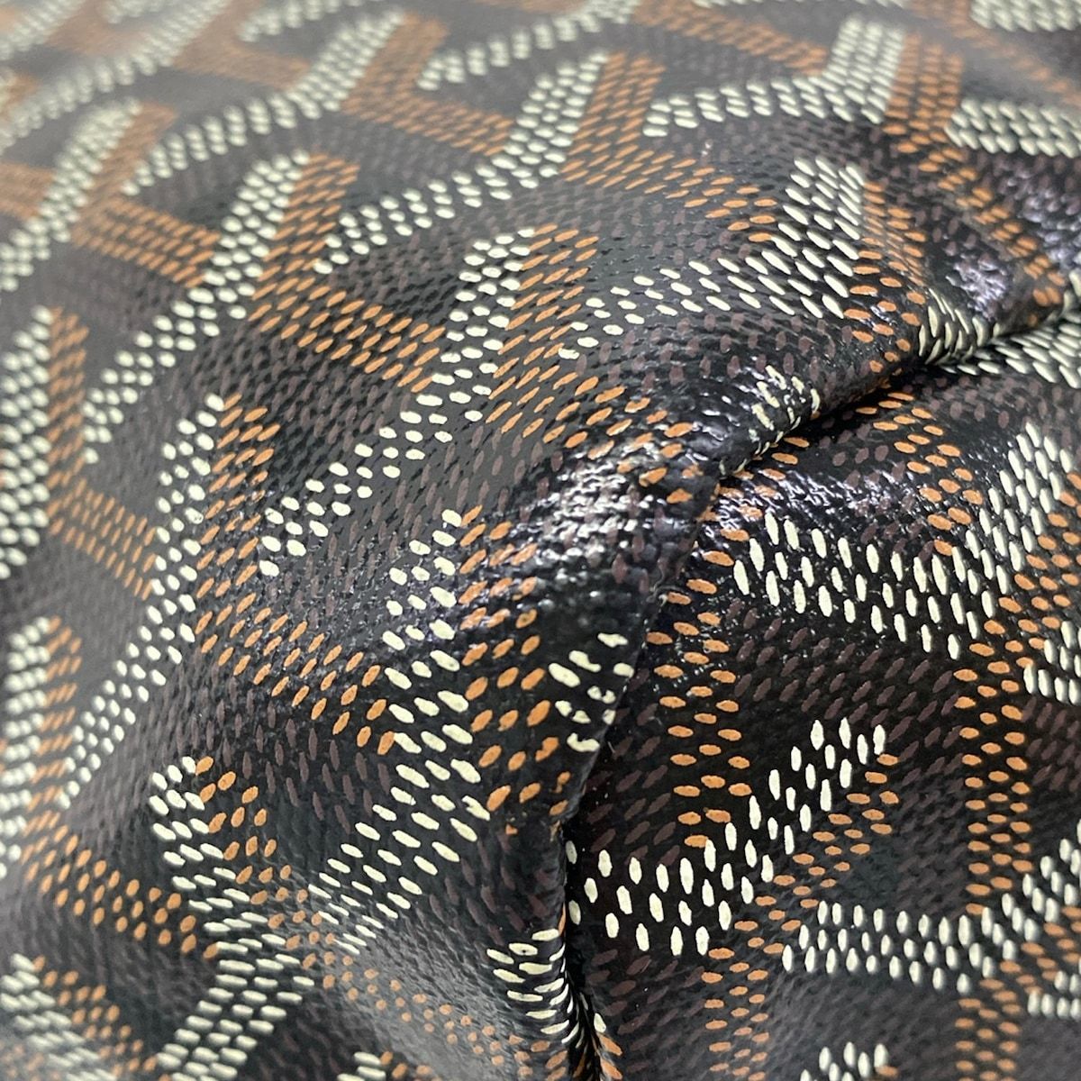 Goyard Tote Bag Saint Louis GM Black Leather — view 7