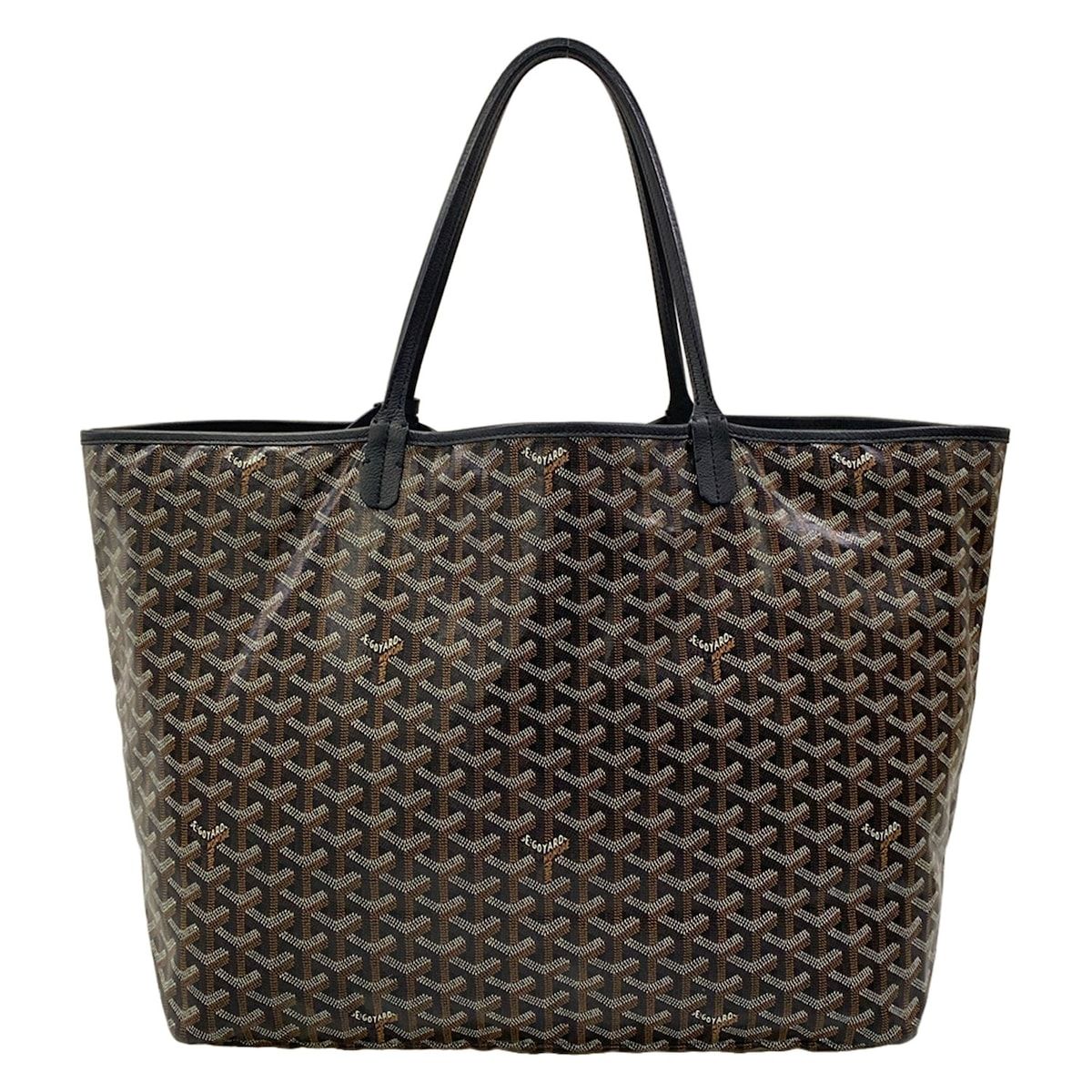 Goyard Tote Bag Saint Louis GM Black Leather