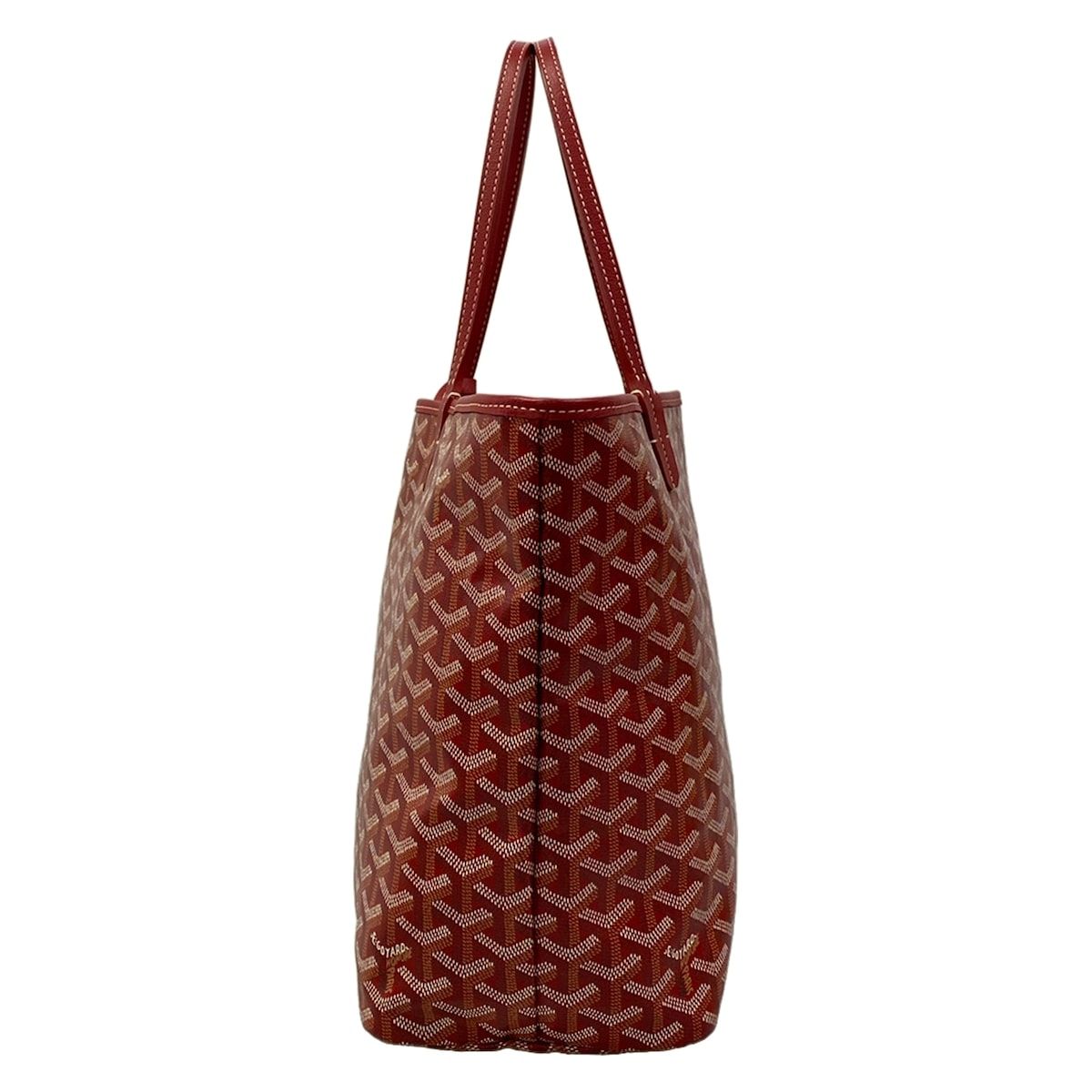 Goyard Tote Bag Saint Louis PM Red White Black Leather — view 2