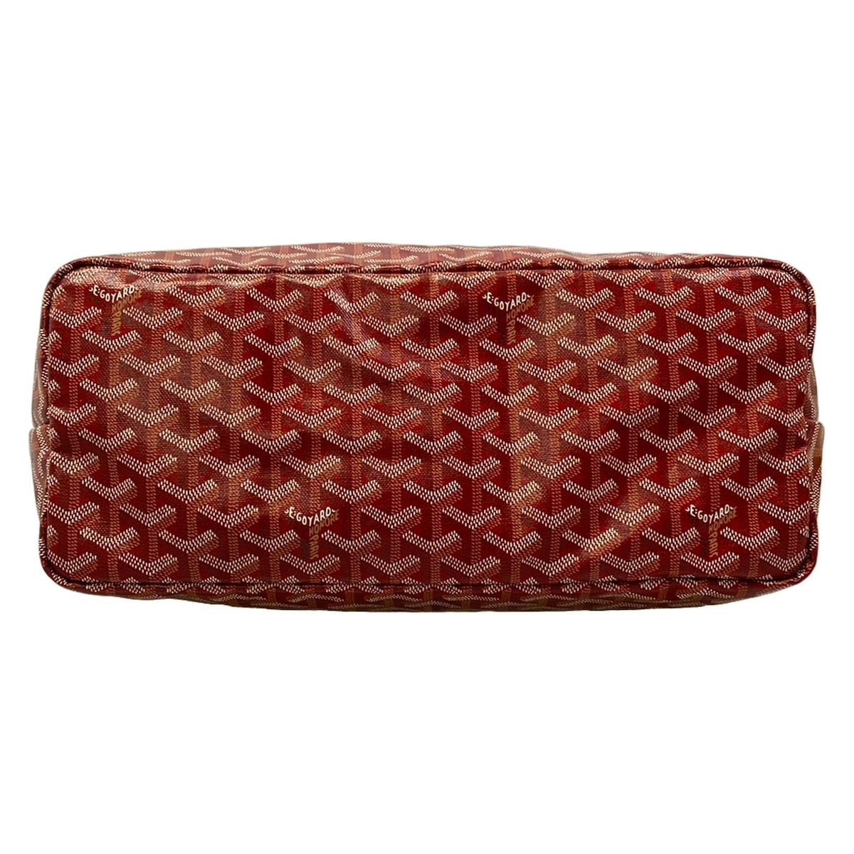 Goyard Tote Bag Saint Louis PM Red White Black Leather — view 5