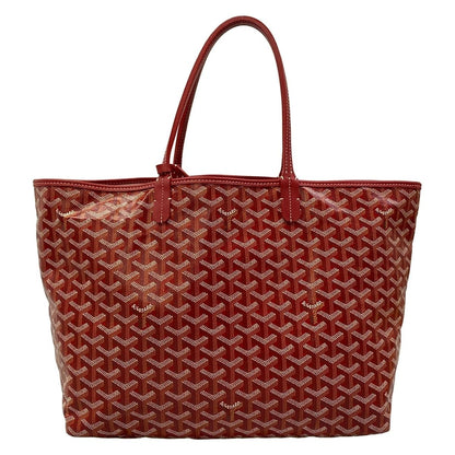 Goyard Tote Bag Saint Louis PM Red White Black Leather — view 3