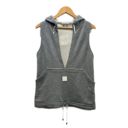 Chanel Vest M Sport Line Light Gray 38